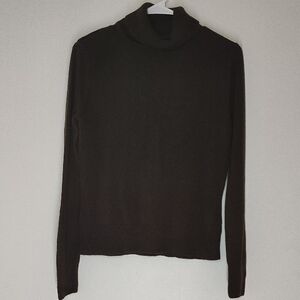 Croft & Barrow Women's Dark Brown Turtleneck Sweater